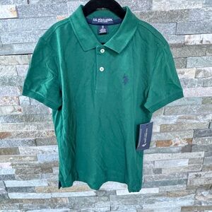 U.S. Polo Assn. Kids Green Polo Shirt